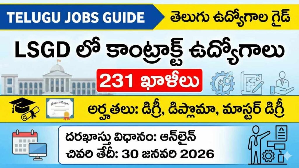 LSGD Contract JOBS లోకల్ సెల్ఫ్ గవర్నమెంట్ డిపార్ట్మెంట్