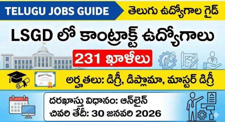 LSGD Contract JOBS లోకల్ సెల్ఫ్ గవర్నమెంట్ డిపార్ట్మెంట్