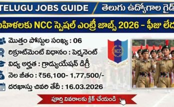 Indian Army NCC Special Entry 124th Course Recruitment 2026 image for women SSC jobs showing 6 vacancies salary 56100 to 177500 and last date 16 March 2026
