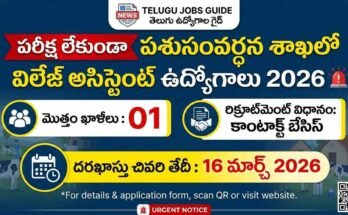 NIAB Technical Assistant Recruitment 2026 Telugu Jobs Guide poster showing 1 vacancy, contract basis, last date 16 March 2026