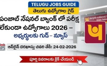 PNB Apprentice Recruitment 2026 Telugu – పంజాబ్ నేషనల్ బ్యాంక్ లో 5138 అప్రెంటీస్ ఉద్యోగాలు, డిగ్రీ అర్హత