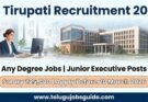 IIT Tirupati Recruitment 2026 poster showing Junior Executive jobs for Any Degree candidates with ₹25,000 salary and application last date 20 March 2026.
