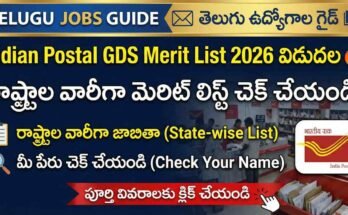 Indian Postal GDS Merit List 2026 banner showing state-wise merit list download details and check your name option for 1st merit list PDF.