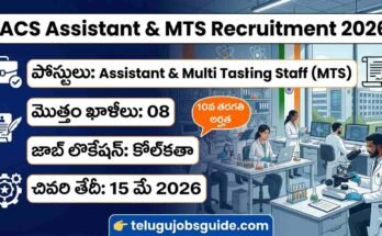 IACS Assistant and MTS Recruitment 2026 featured image showing 08 vacancies, Kolkata job location and last date 15 May 2026