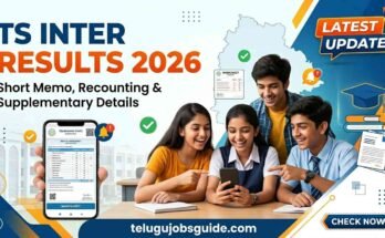 TS Inter Results 2026 students checking results on mobile short memo recounting re-verification supplementary details Telangana
