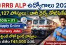RRB ALP Recruitment 2026 Notification – 11,127 అసిస్టెంట్ లోకో పైలట్ పోస్టులు | Railway Jobs 2026